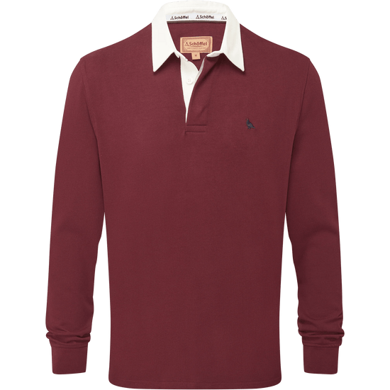 Young Ideas & Henmores -Porthallow Rugby Shirt -2874 Port -S