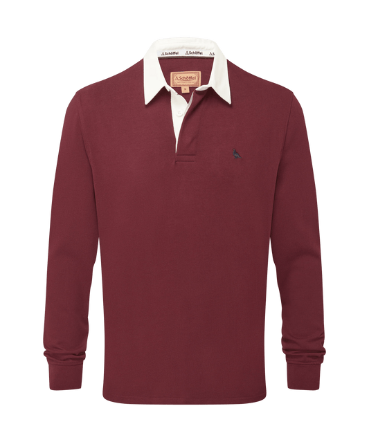 Young Ideas & Henmores -Porthallow Rugby Shirt -2874 Port -S