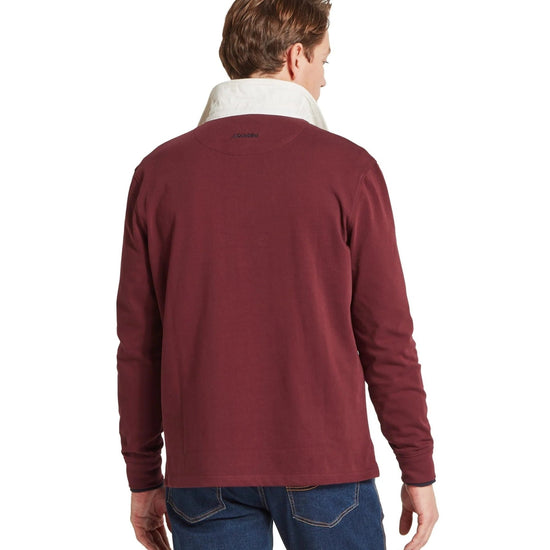 Young Ideas & Henmores -Porthallow Rugby Shirt -2874 Port -S