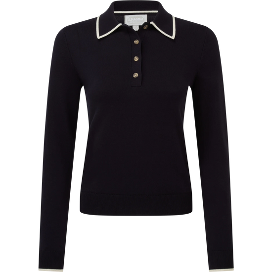 Young Ideas & Henmores -Portloe Jumper -8843 Navy/Dove -10