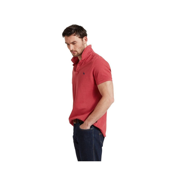 Young Ideas/Henmores - St Ives Garment Dyed Polo Shirt - 2875 Slate Red - M