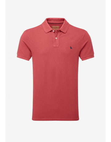 Young Ideas/Henmores - St Ives Garment Dyed Polo Shirt - 2875 Slate Red - M
