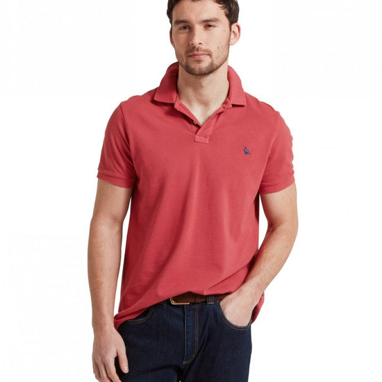 Young Ideas/Henmores - St Ives Garment Dyed Polo Shirt - 2875 Slate Red - M