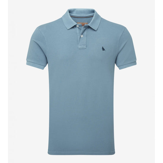 Young Ideas/Henmores - St Ives Garment Dyed Polo Shirt - 2875 Slate Red - M