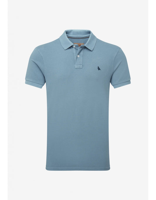 Young Ideas/Henmores - St Ives Garment Dyed Polo Shirt - 2875 Slate Red - M