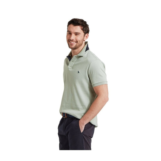 Young Ideas/Henmores - St Ives Jersey Polo Shirt - 9003 Aqua Grey - M