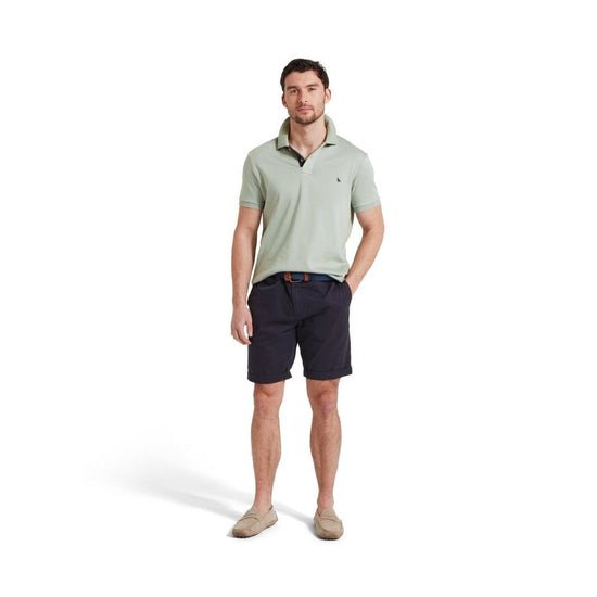 Young Ideas/Henmores - St Ives Jersey Polo Shirt - 9003 Aqua Grey - M