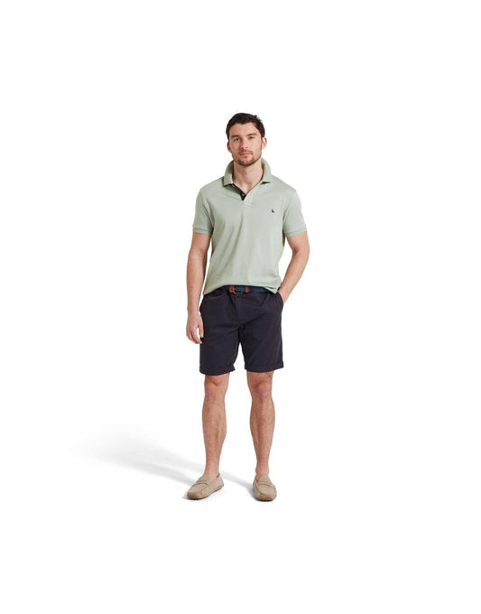 Young Ideas/Henmores - St Ives Jersey Polo Shirt - 9003 Aqua Grey - M