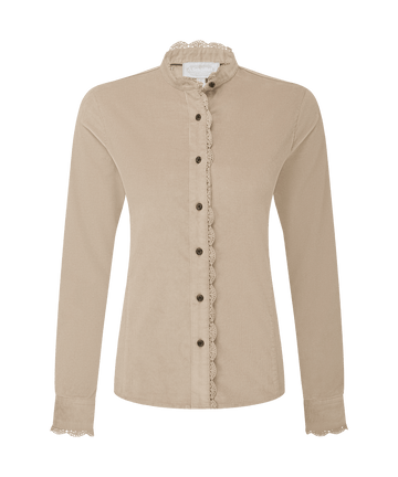Young Ideas & Henmores -Thetford Cord Shirt -1613 Cobblestone -8