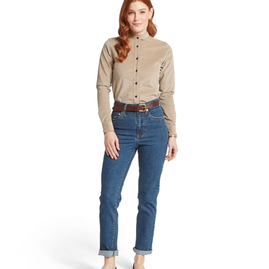 Young Ideas & Henmores -Thetford Cord Shirt -1613 Cobblestone -8