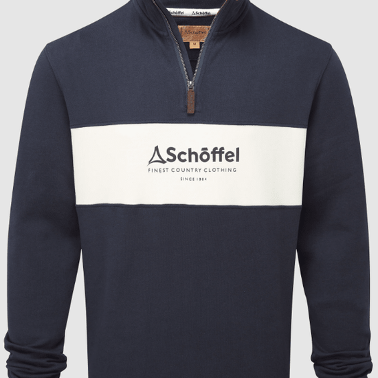 Young Ideas/Henmores - Trencrom 1/4 Zip - 8903 Navy/Stone - M