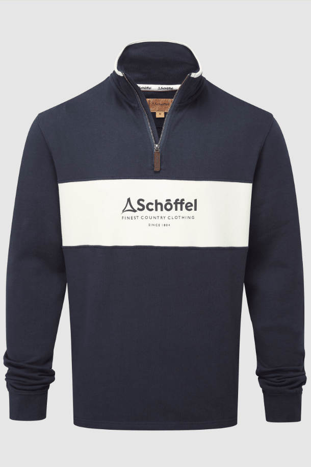 Young Ideas/Henmores - Trencrom 1/4 Zip - 8903 Navy/Stone - M