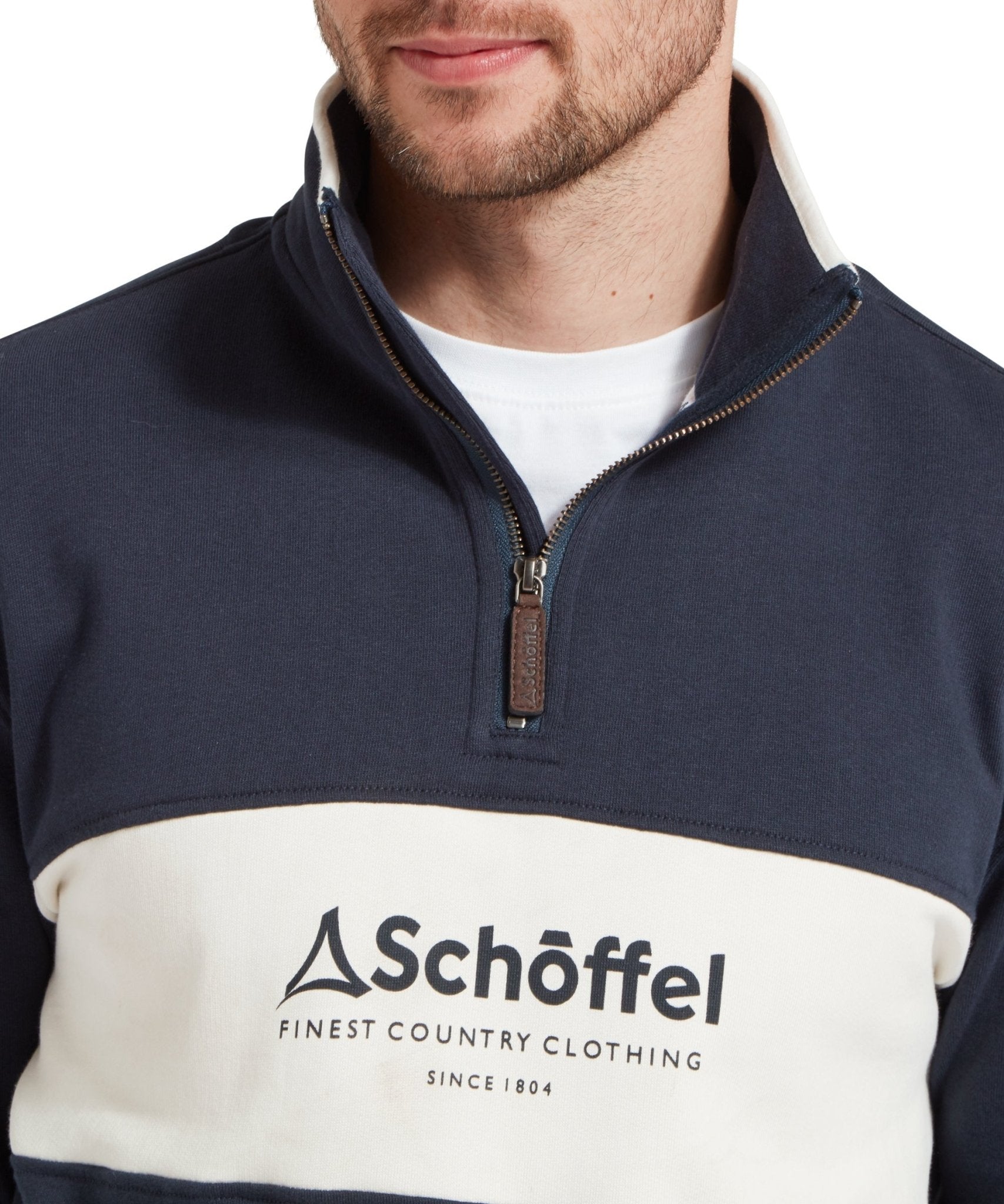 Young Ideas/Henmores - Trencrom 1/4 Zip - 8903 Navy/Stone - M