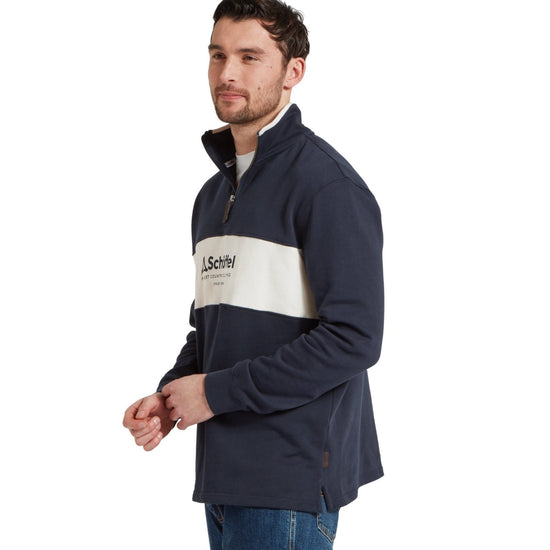 Young Ideas/Henmores - Trencrom 1/4 Zip - 8903 Navy/Stone - M
