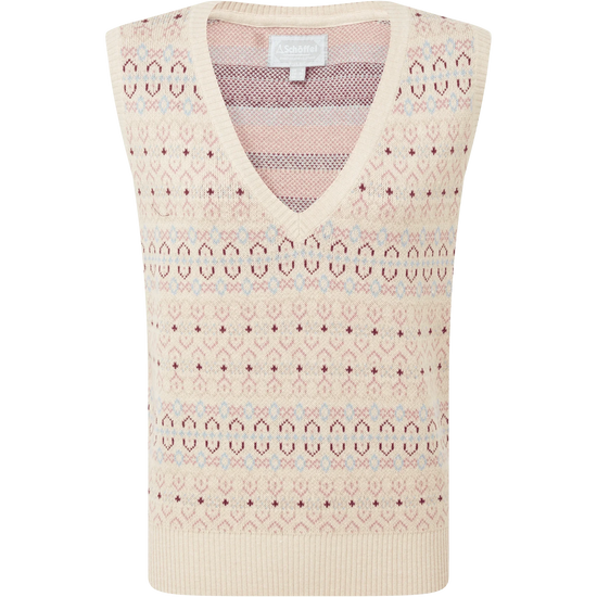 Young Ideas & Henmores -Tresness Fairisle Vest -2657 Port/Lake Blue -10