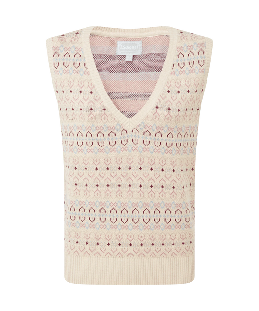 Young Ideas & Henmores -Tresness Fairisle Vest -2657 Port/Lake Blue -10