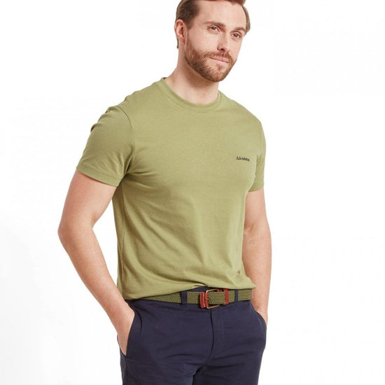 Young Ideas/Henmores - Trevone Plain T-Shirt - 6302 Light Khaki Green - M
