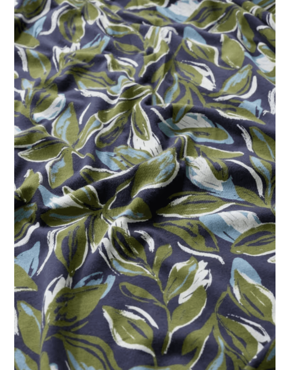 Young Ideas/Henmores - 3/4 Wild Bouquet Dress - Tonal Leaves Maritime - 8