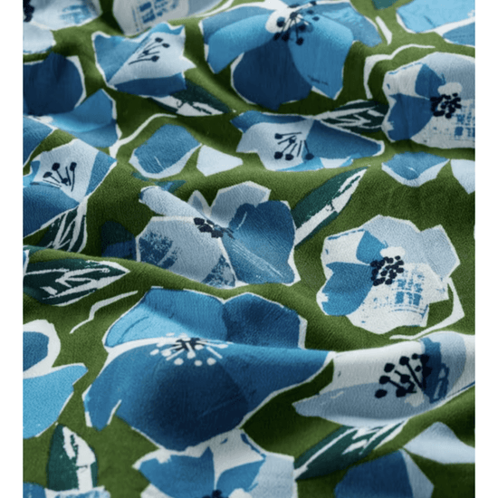 Young Ideas/Henmores - Etta Dress - Paper Hellebores Forest Green - 8