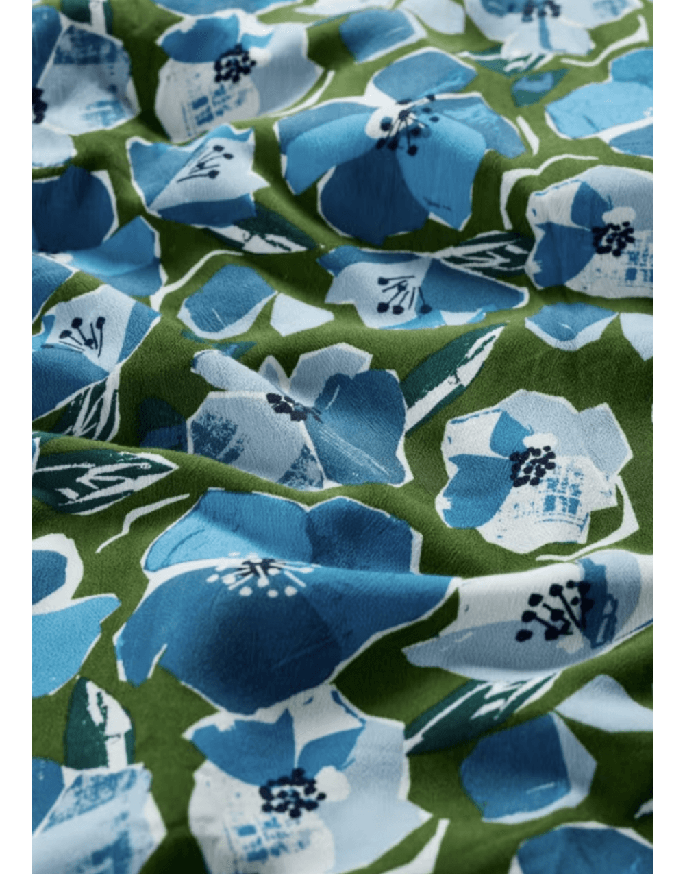 Young Ideas/Henmores - Etta Dress - Paper Hellebores Forest Green - 8