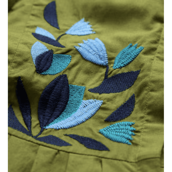 Young Ideas/Henmores - Thornapple Embroidered Shirt - Dark Citron - 8