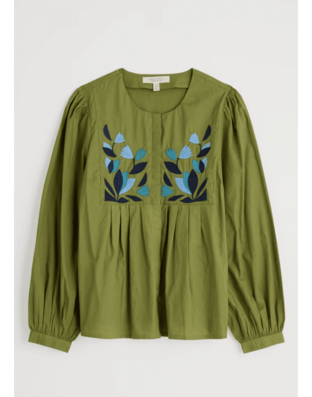 Young Ideas/Henmores - Thornapple Embroidered Shirt - Dark Citron - 8