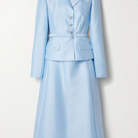 Young Ideas/Henmores - Crepe Diamante Midi Dress - Blue - 10