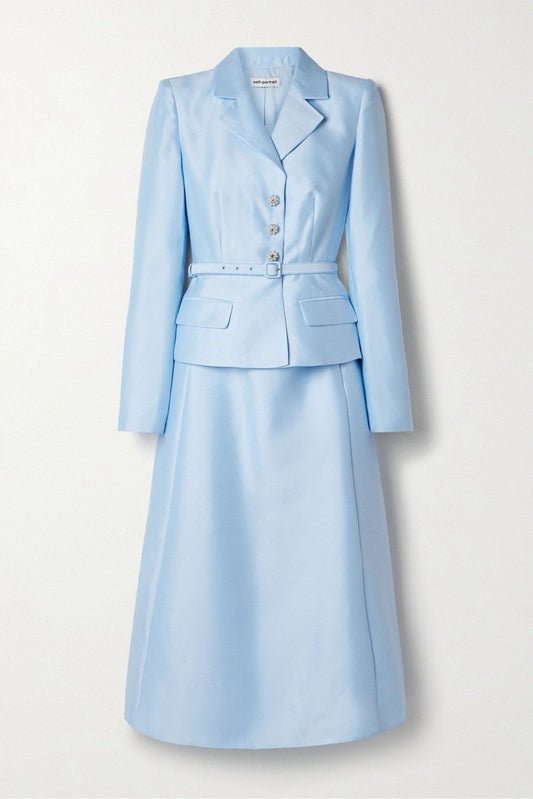 Young Ideas/Henmores - Crepe Diamante Midi Dress - Blue - 10