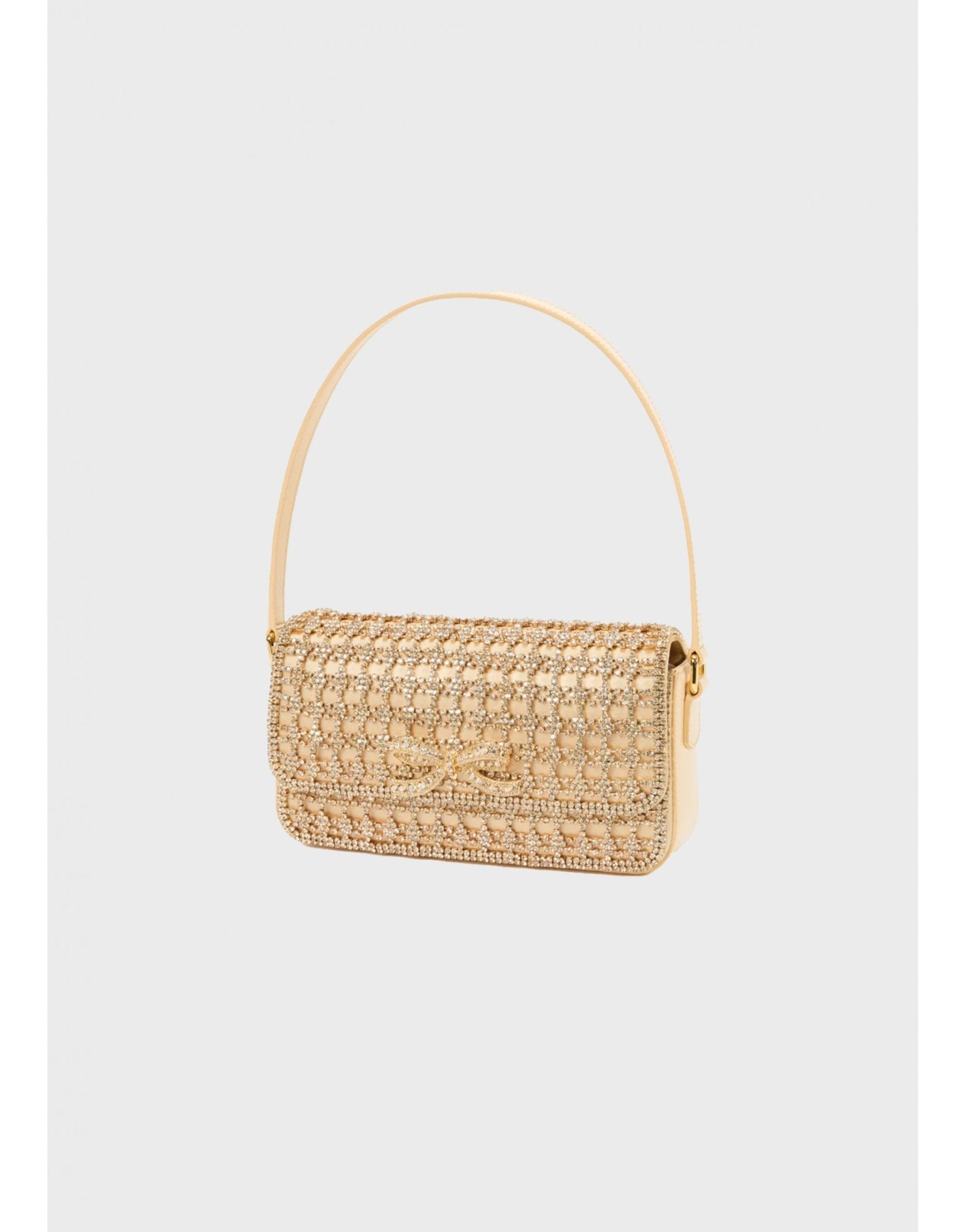 Young Ideas/Henmores - Crystal Baguette Bag - Gold - OS