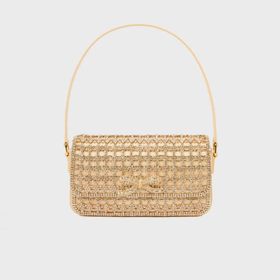 Young Ideas/Henmores - Crystal Baguette Bag - Gold - OS