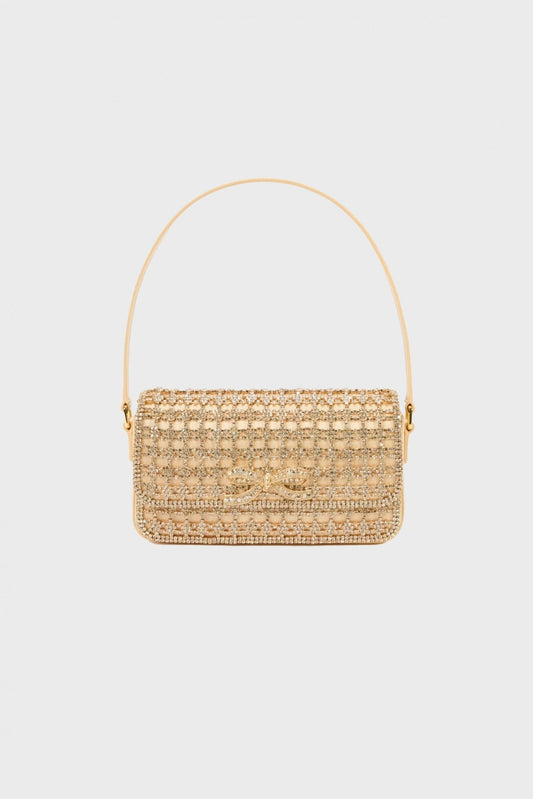 Young Ideas/Henmores - Crystal Baguette Bag - Gold - OS