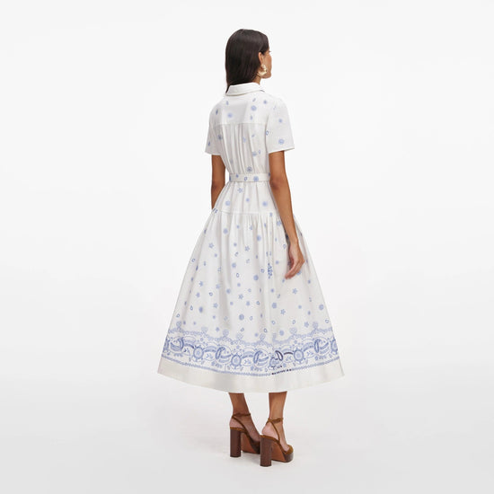 Young Ideas & Henmores - Embroidered Midi Dress - White - 8