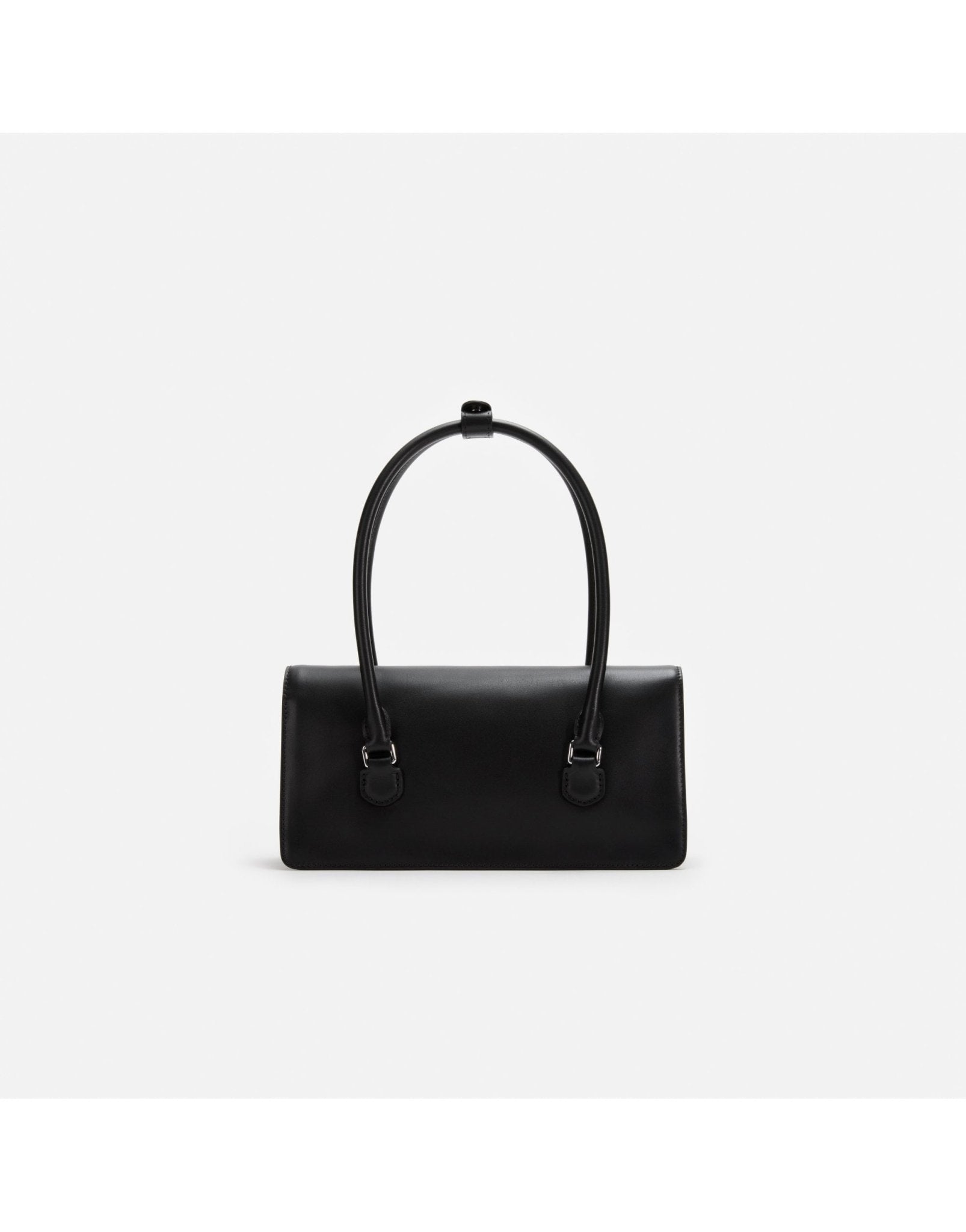 Young Ideas/Henmores - Soft Leather Bow Shoulder Bag - Black - OS