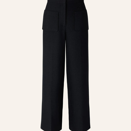 Young Ideas & Henmores -Alberwool Patch Pocket Trousers -Black -8