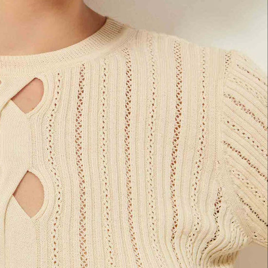 Young Ideas/Henmores - Alencar Front Panel Detail Jumper - Cream - XS