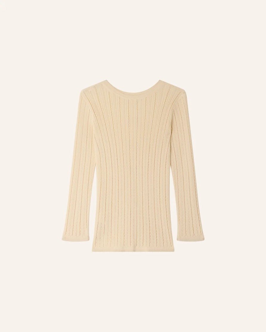 Young Ideas/Henmores - Alencar Front Panel Detail Jumper - Cream - XS