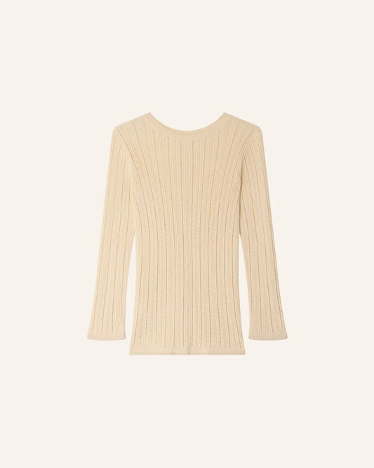 Young Ideas/Henmores - Alencar Front Panel Detail Jumper - Cream - XS