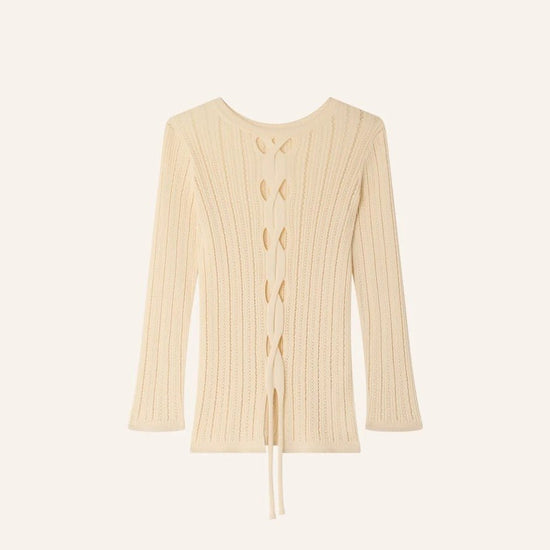 Young Ideas/Henmores - Alencar Front Panel Detail Jumper - Cream - XS