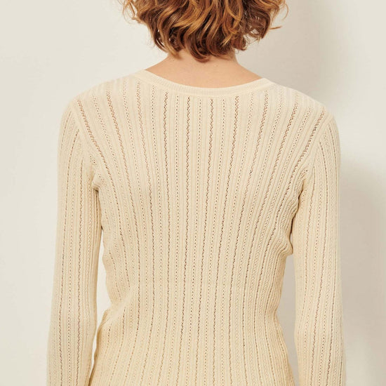 Young Ideas/Henmores - Alencar Front Panel Detail Jumper - Cream - XS