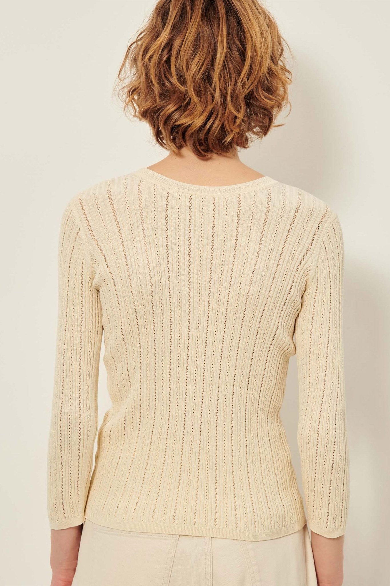Young Ideas/Henmores - Alencar Front Panel Detail Jumper - Cream - XS
