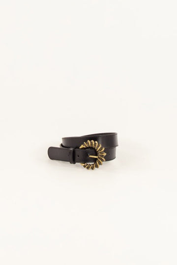 Young Ideas & Henmores -Arcea Leather Belt -Black -S