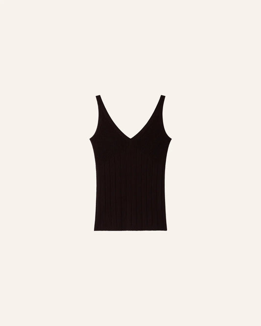 Young Ideas/Henmores - Attita Knitted Vest - Espresso - XS