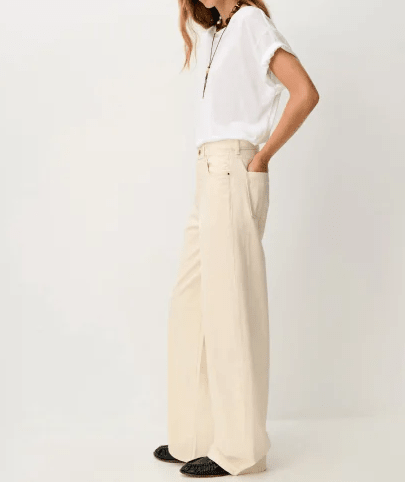 Young Ideas & Henmores -Bagur Loose Fit Jeans -Fleur de Sel -8