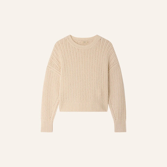 Young Ideas/Henmores - Barbosa Side Tie Crew Neck Jumper - Cream - XS