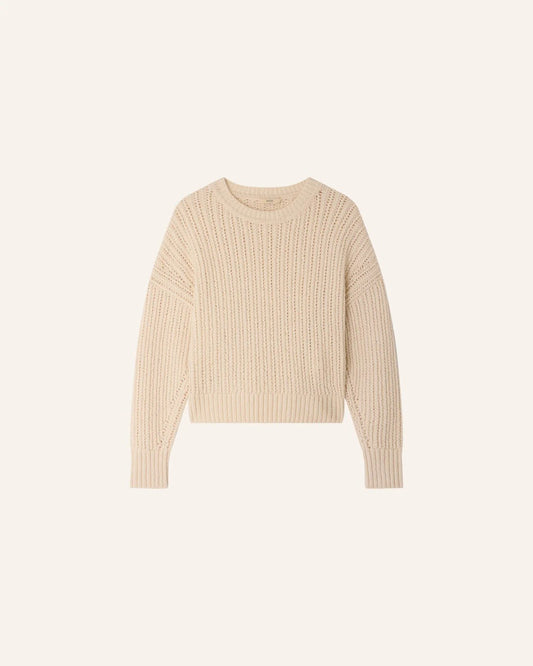 Young Ideas/Henmores - Barbosa Side Tie Crew Neck Jumper - Cream - XS