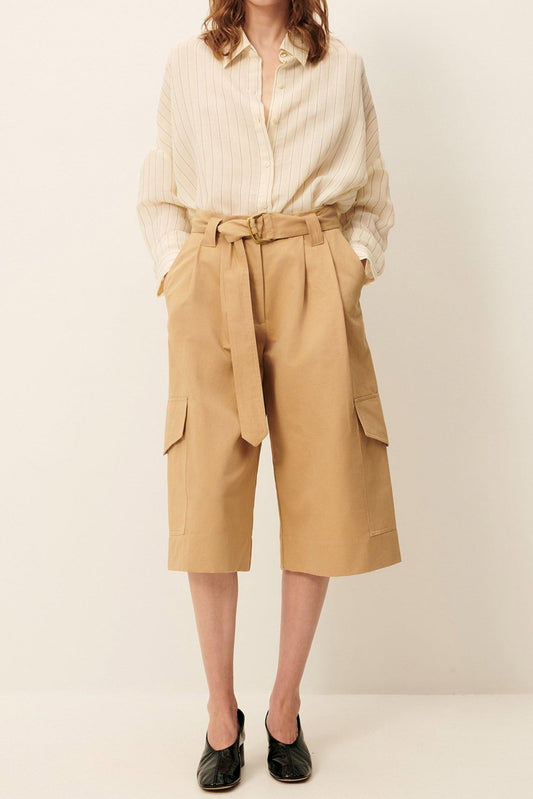 Young Ideas/Henmores - Botan Striped Relaxed Shirt - Milky White - XS