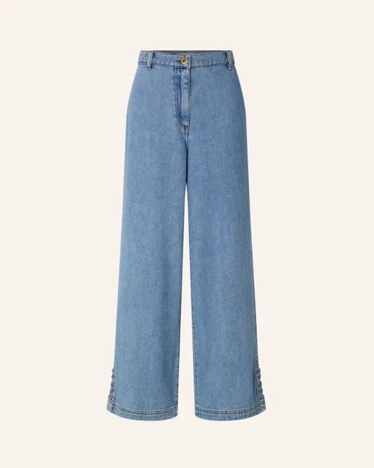 Young Ideas/Henmores - Campomoro Leg Tie Detail Jeans - Azuru - 8