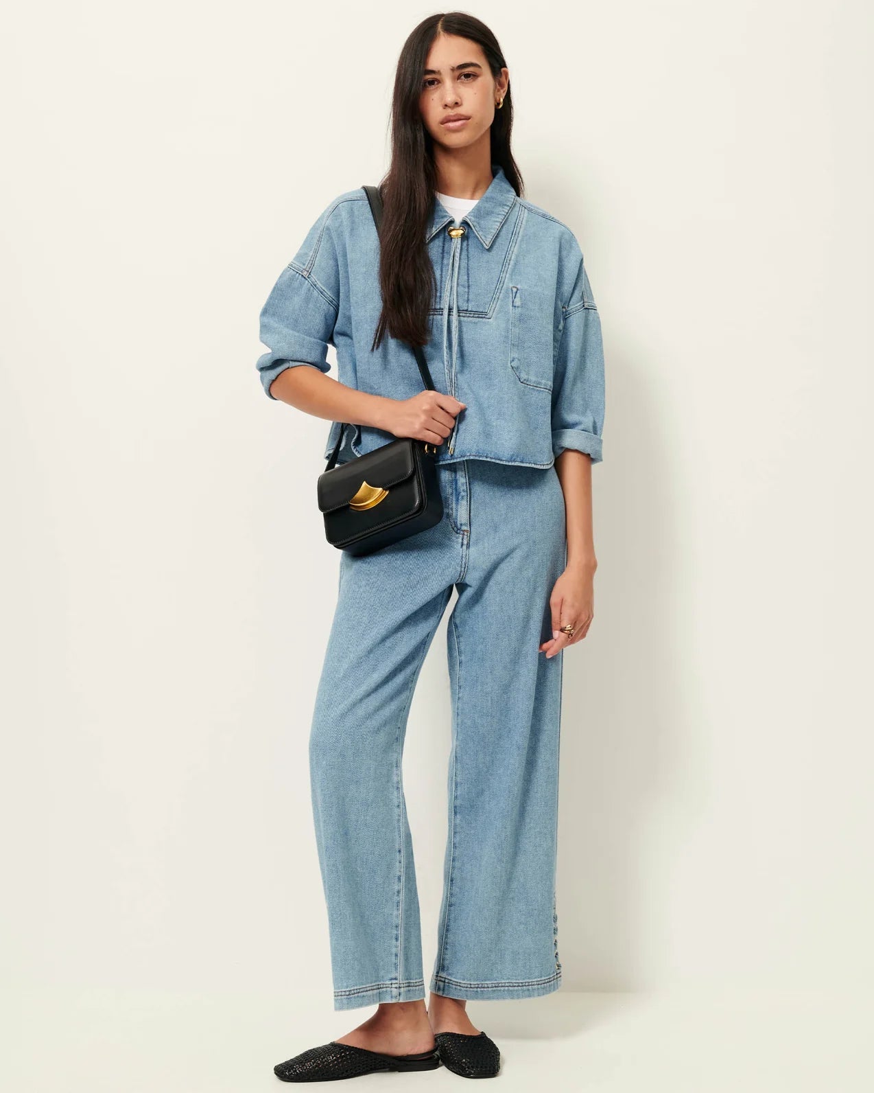 Young Ideas/Henmores - Campomoro Leg Tie Detail Jeans - Azuru - 8