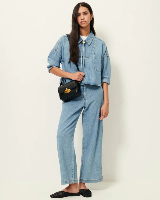 Young Ideas/Henmores - Campomoro Leg Tie Detail Jeans - Azuru - 8