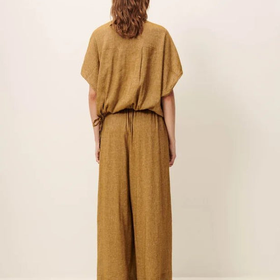 Young Ideas/Henmores - Cazaless Side Tie Shirt - Pampa - XS